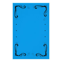 Kalla blått brevpapper