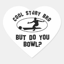 kalla bowlingdesigner hjärtklistermärken