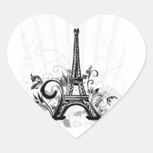 Kalla Eiffel som torn virvlar runt, pricker splatt Klistermärken