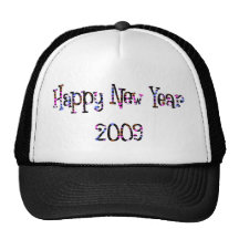 Kalla färger för gott nytt år 2009 trucker kepsar