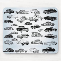 Kalla klassikerbilar Mousepad Mus Matta