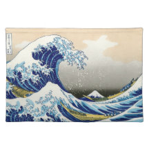 Kalla orientaliska japanska Hokusai Fuji View land Underlägg