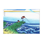 Kalla orientaliska japanska Hokusai Fuji View land Kanvastryck
