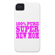 Kalla rosa gåvor 4 nya mammor: Toppen ny mamma iPhone 4 Case-Mate Cases