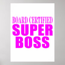 Kalla rosa gåvor för chefer: Toppen chef Print