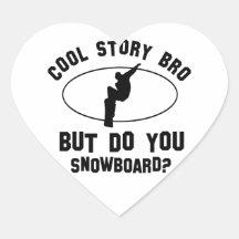 kalla snowboarddesigner hjärtklistermärken