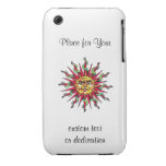 Kallt huvud för ansikte för gud för sol för teckna Case-Mate iPhone 3 case