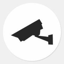 Kamera Rund Klistermärke