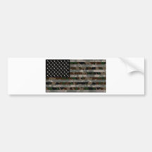 Kamouflerad amerikanska flaggan bildekal