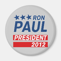 Kampanjen för Ron Paul president 2012 utrustar Kylskåpsnagnet