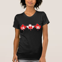 Kanada 3 lönnar t-shirts