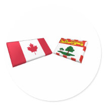 Kanada & den Prince Edward Island flagga belägger 