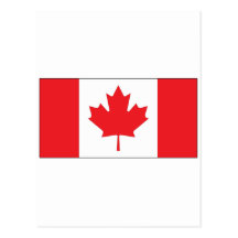 Kanada flagga vykort