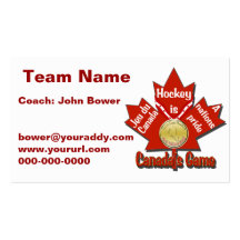 Kanada modiga hockeyvisitkortar