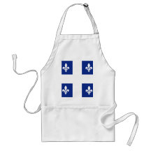 Kanada Quebec högkvalitativ flagga Förkläden
