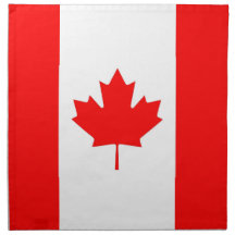 Kanadensisk flagga på den MoJo servetten