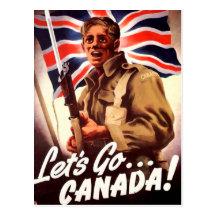 Kanadensisk krigpropaganda vykort
