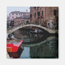 Kanaler av Venedig II Kylskåpmagneter