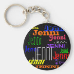 Känd färgrik Collage Keychain för personlig Nyckel Ring