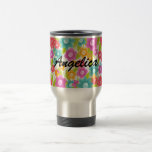 Känd fjäril för anpassade och blommatravel mug kaffe mugg