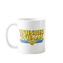 Känd mirakel- kvinna och logo kaffe koppar