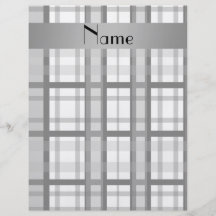 Känd svartvit pläd för personlig flygblad designs