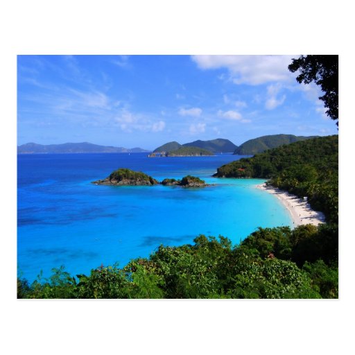 Kanelbrun fjärd, St John, U.S. Virgin Islands Vykort
