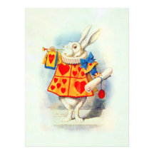 Kanin i inbjudan för Alice underland~
