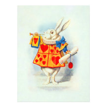 Kanin i inbjudan för Alice underland~