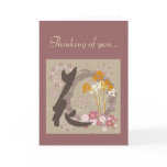 Kanji Design Flower "Thinking of you..." Card