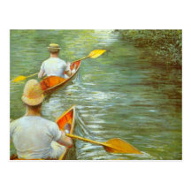 Kanoterna vid Caillebotte, vintageImpressionism Vykort