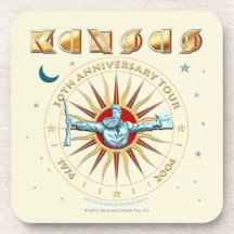 KANSAS - 30th årsdag Glas Underlägg