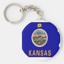 Kansas flaggakarta nyckel ring
