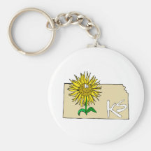 Kansas solros nyckelring