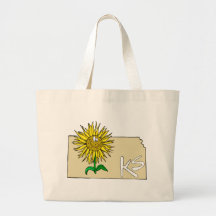 Kansas solros tote bag