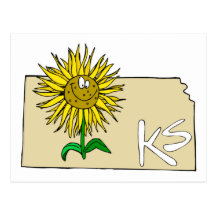 Kansas solros vykort