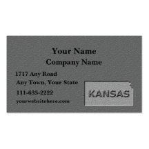 Kansas statlig visitkort sniden stenlook
