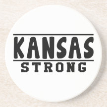 Kansas Strong Designs Drink Coasters