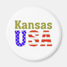 Kansas USA! Magneter För Kylskåp