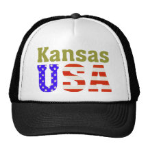 Kansas USA! Mesh Kepsar