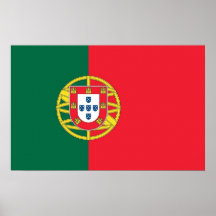 Kanvastryck med flagga av Portugal Affisch