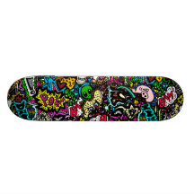 Kaosar i färg stiger ombord skateboard deck