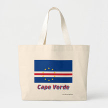 Kap Verde flagga med namn Tygkassar