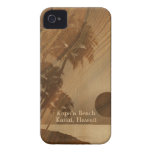Kapaa Sunset Hawaiian Faux Koa Wood iPhone 4 Cases