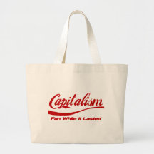 Kapitalism - rolig stund som den varade tygkasse