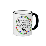 Kär Santa jackRussell Terrier Kaffe Mugg