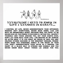 KARATE POSTERS