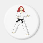 KaratePrincess (rött hår) magneter