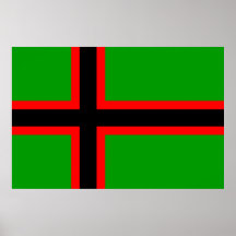 Kareliannational Finland flagga Affisch