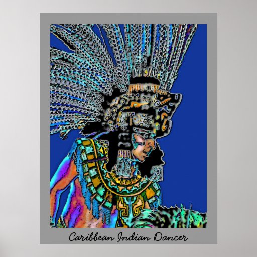 Karibiska indiska Dancer~poster Posters